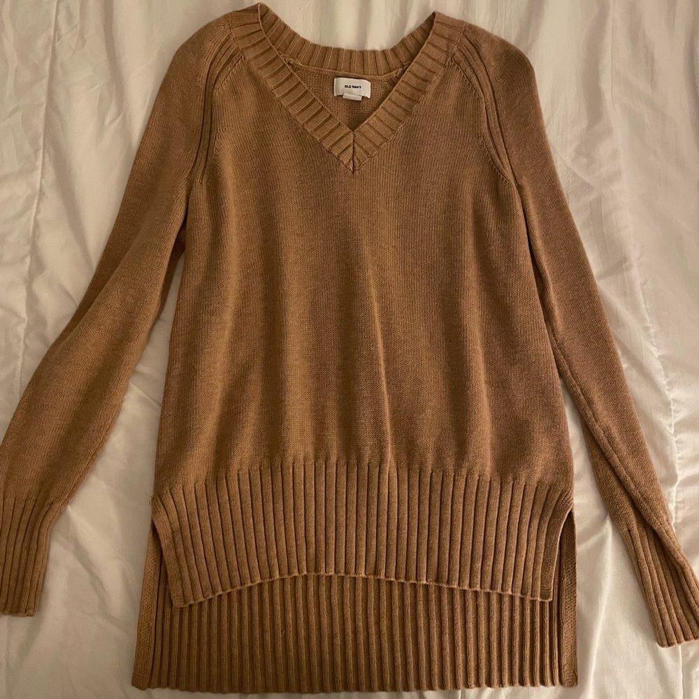Tan Old Navy sweater